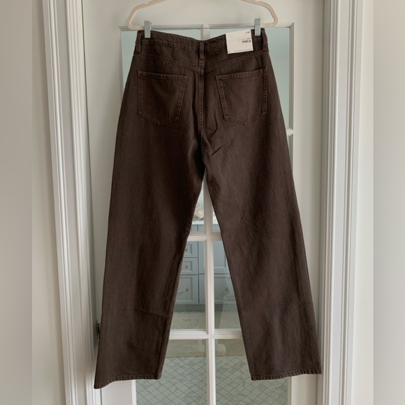 Dynamite Mika Relaxed Straight Leg Jeans in Brown 28/6R - Picture 7 of 7